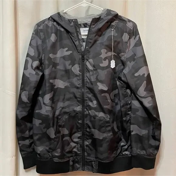Old Navy Jackets Coats Old Navy Black And Gray Camo Rain